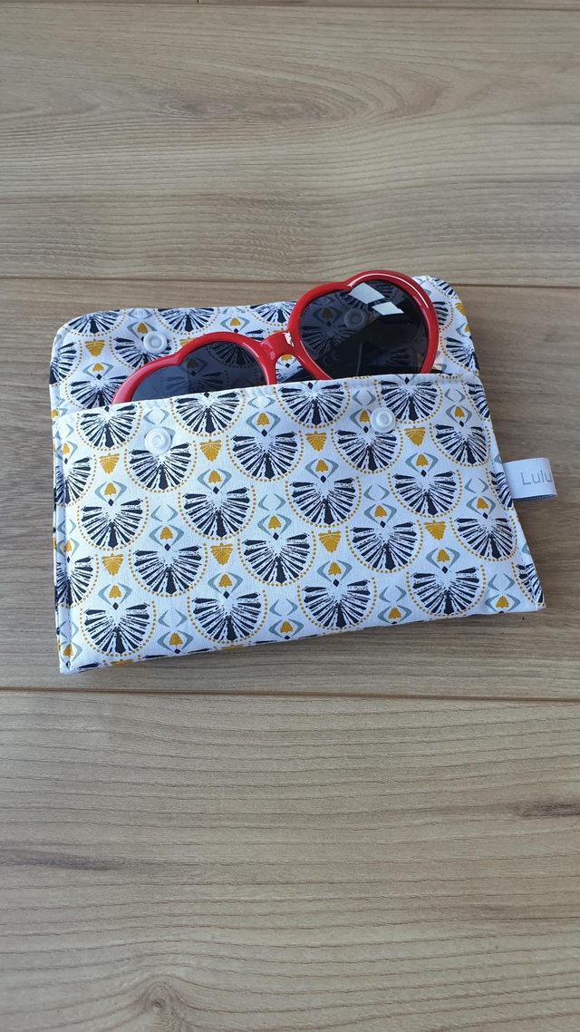 Étuis à lunettes ou téléphone jaune/noir 💛🖤