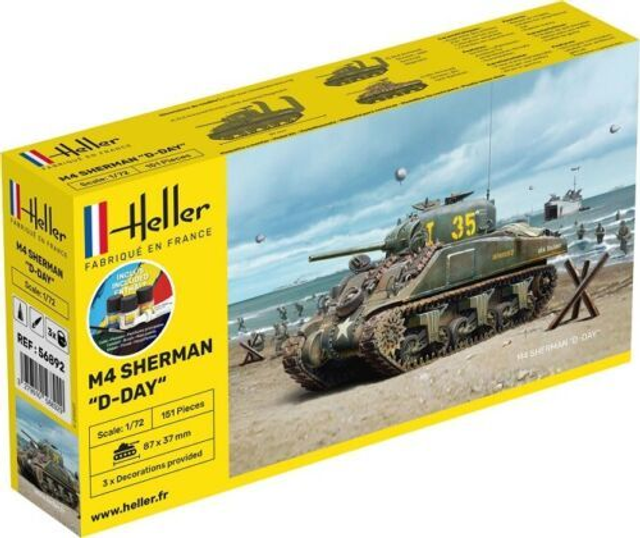 heller 1.72 gift set m4 sherman d-day