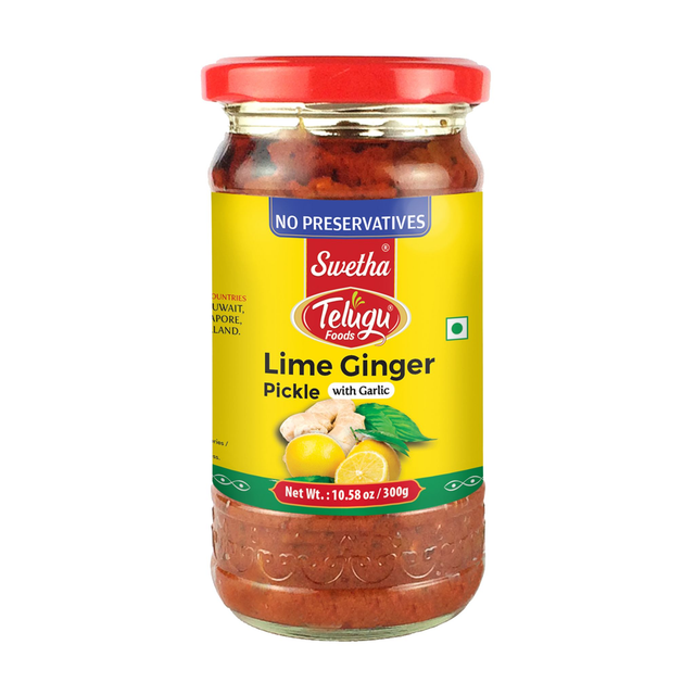 Telugu foods Lime Ginger Pickle- 300g