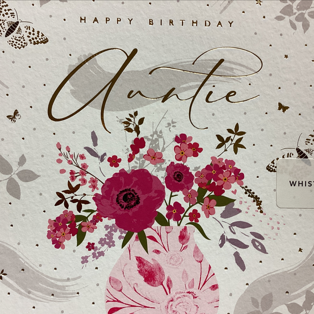 Birthday Relative Auntie (Vase of flowers) WF