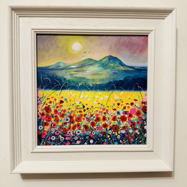 Original Painting- landscape- Eildon Hills- Dancing Where the Soft Wind Blows’