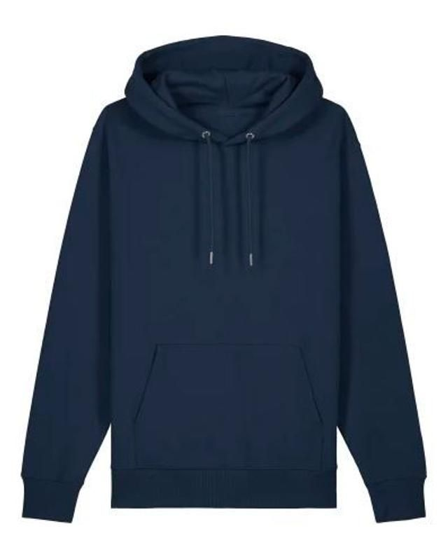 dark blue hoodie (choose your unique text) size S