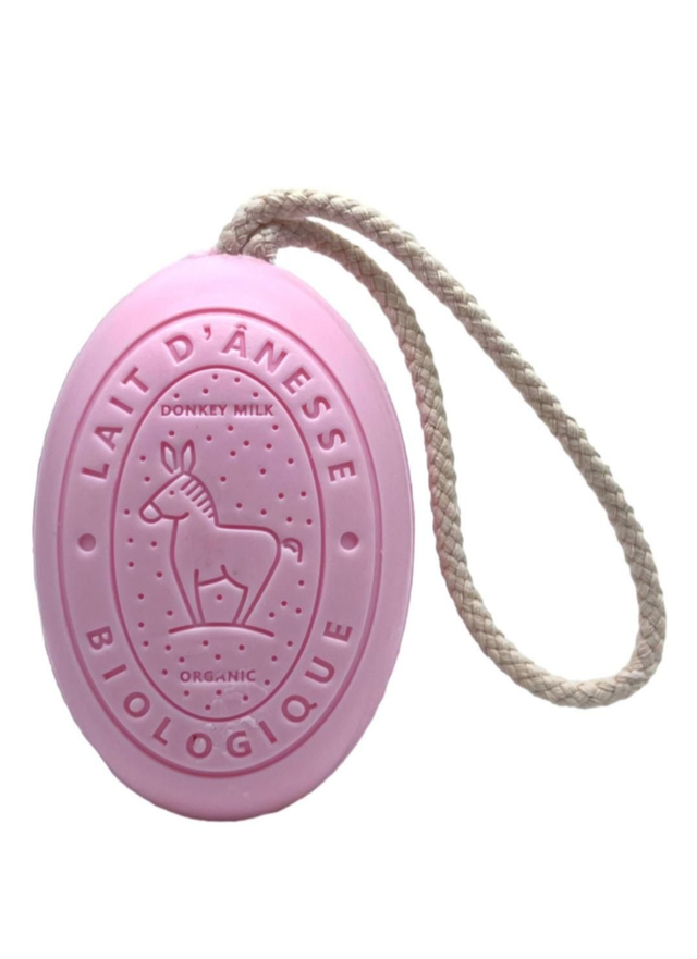 Sapone corda Latte d'Asina Bio - Rosa