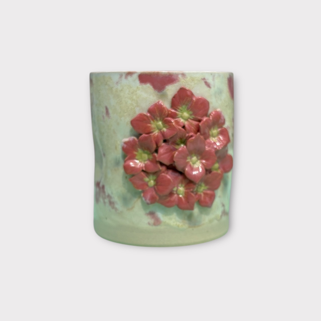 Klemmekrus Rød Hotensia fra CharlottesClayGround