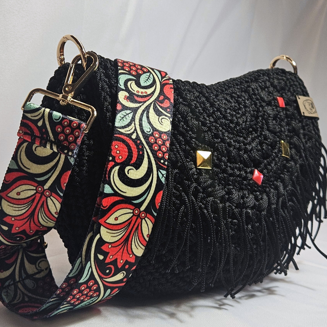 Sac bandoulière Roxane noir