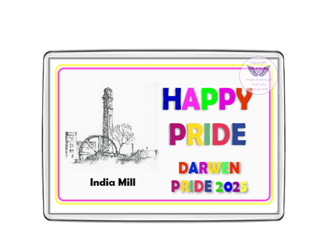 Darwen Pride Oblong Fridge Magnet-OFM06