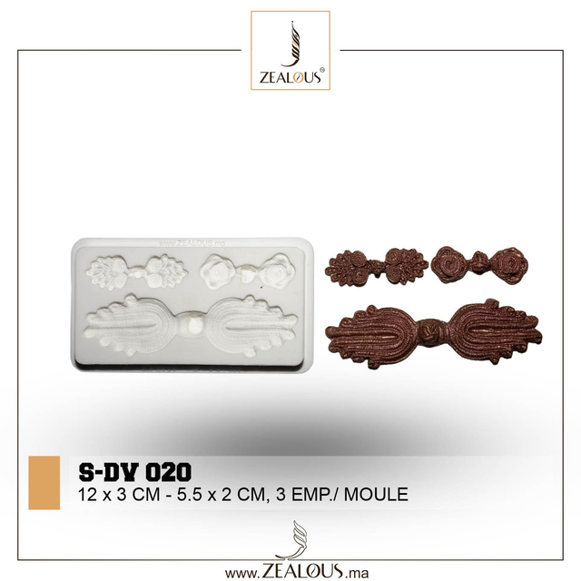 S-DV020 Cake Chocolate and Fondant Silicon Moulds