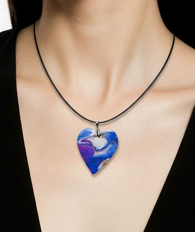 Pendentif cœur Nébuleuses