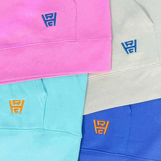 Vintage logo hoody borduur logo