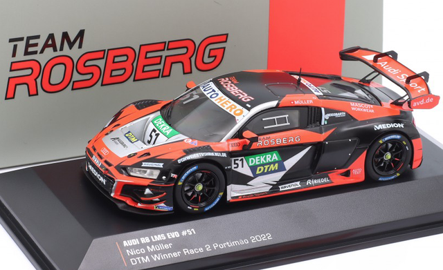Audi R8 LMS Evo Nico Müller winner DTM Portimao 2022 IXO 1:43