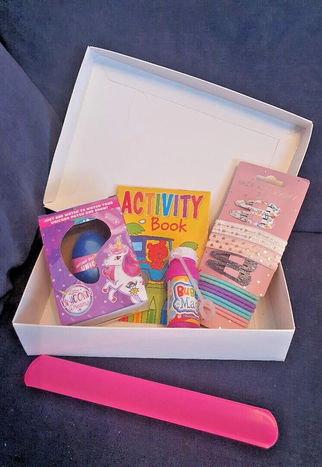 Beautiful Various Child's Gift Box of Goodies Xmas, Birthday any Occasion