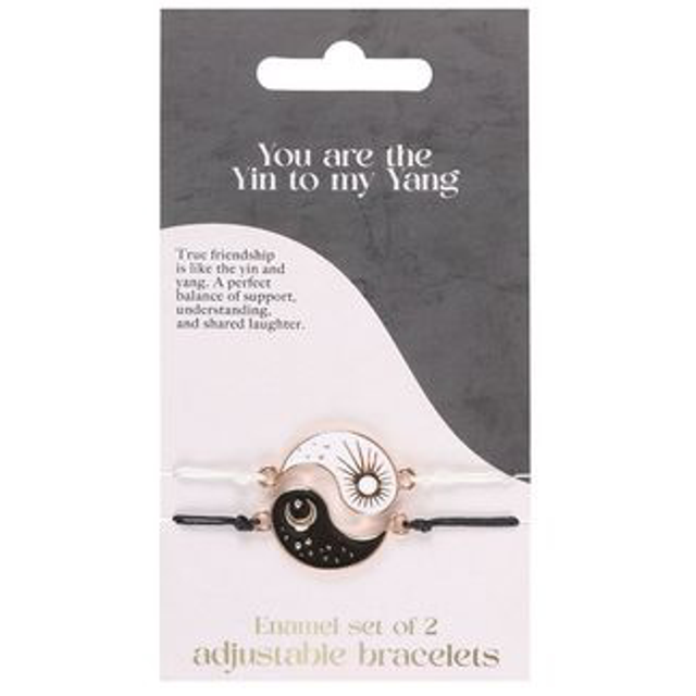 Pair of Yin Yang Best friends bracelets