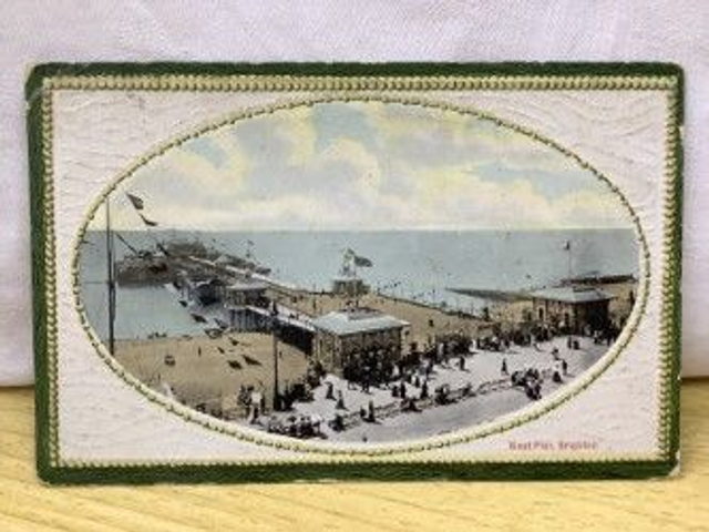 West Pier, Brighton, Sussex, Posted 1915 Valentine's Series Postcard. Our Ref No. R297 £2.35