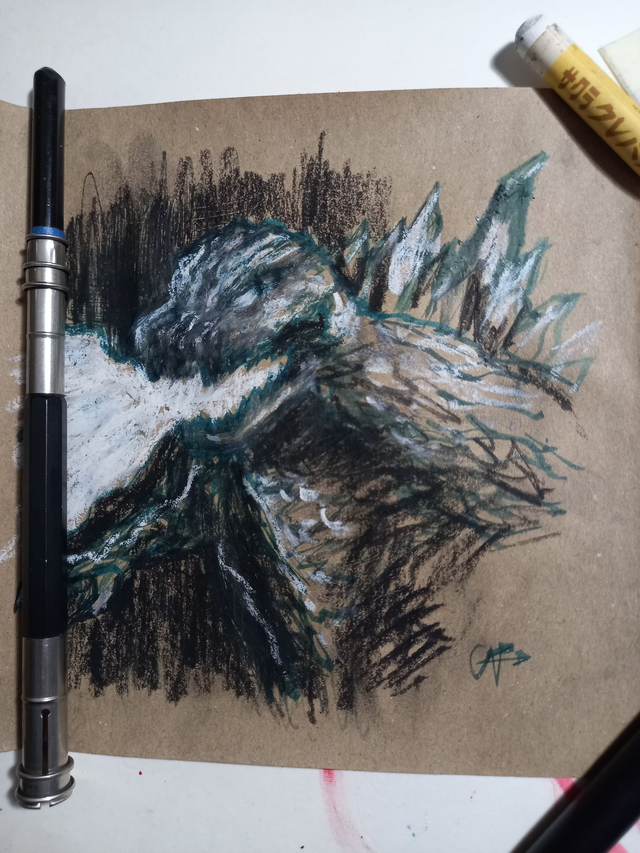 Godzilla charcoal