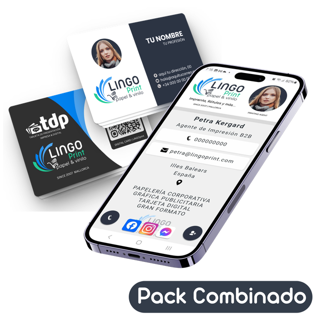 Tarjeta digital + impresa