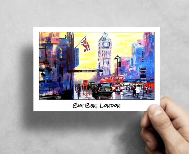 X10 Postcards - Big Ben, London (40p per unit)