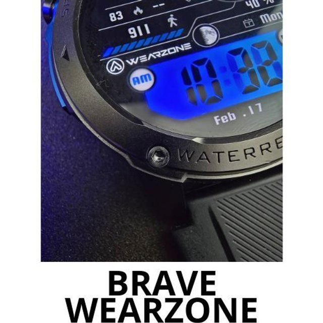 BRAVE | GPS | 5ATM Aprova de água do mar | Resistência IP69k 