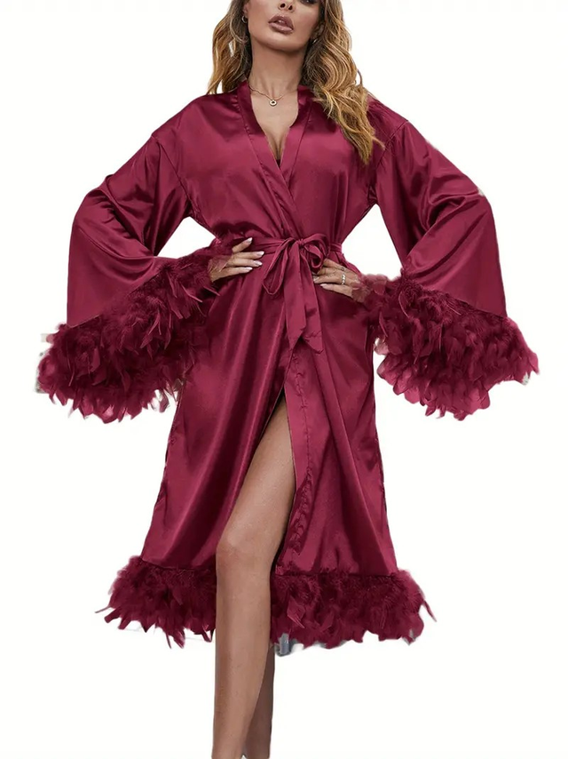 Women Bathrobe Nightwear 