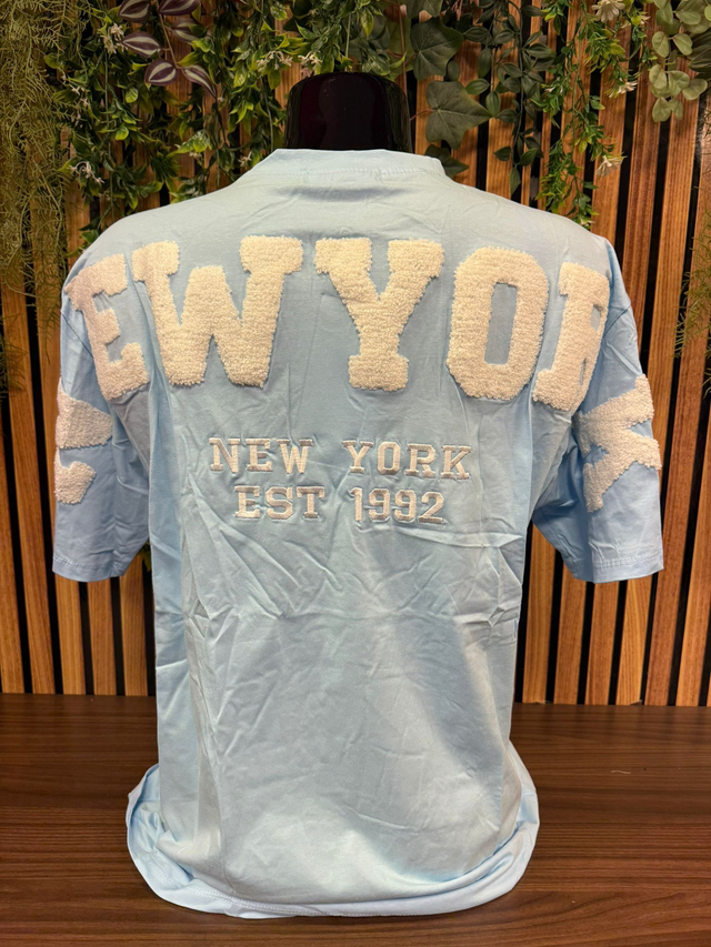 T - shirt New York - blauw