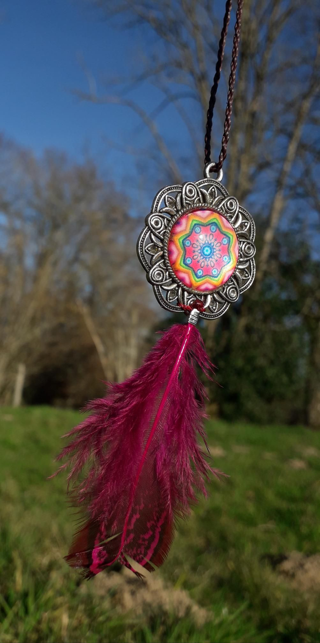 Collier pendentif ❃ mandala 