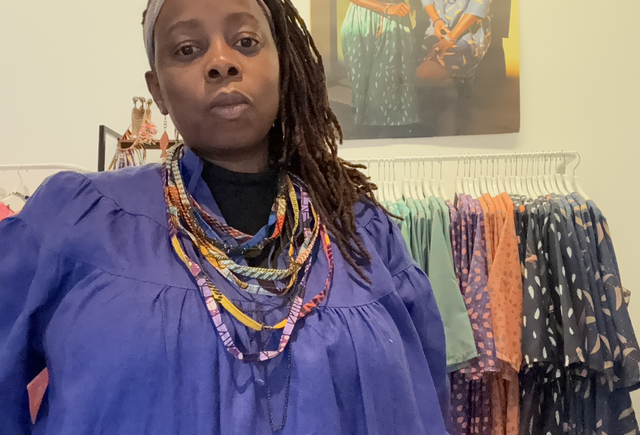 Robe Yemandja bleu Klein