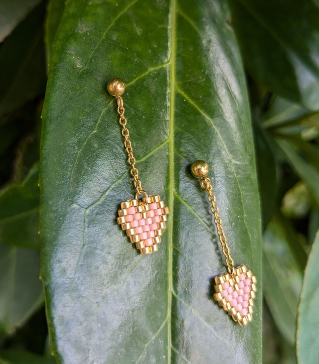 10-Boucles d’oreilles pendantes cœur