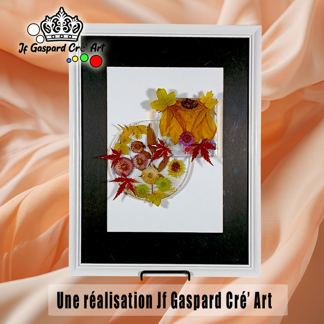 Tableau Herbier Époxy 🌺 &quot;Précieux jardin&quot;