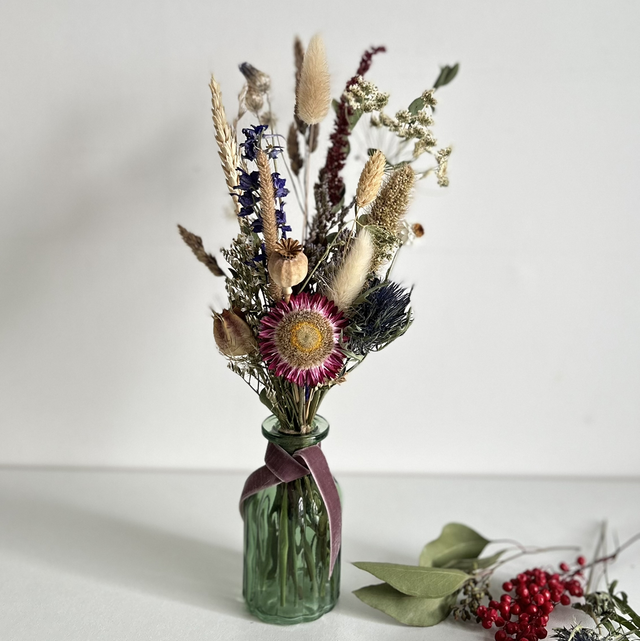 Festive bud vase arrangement 