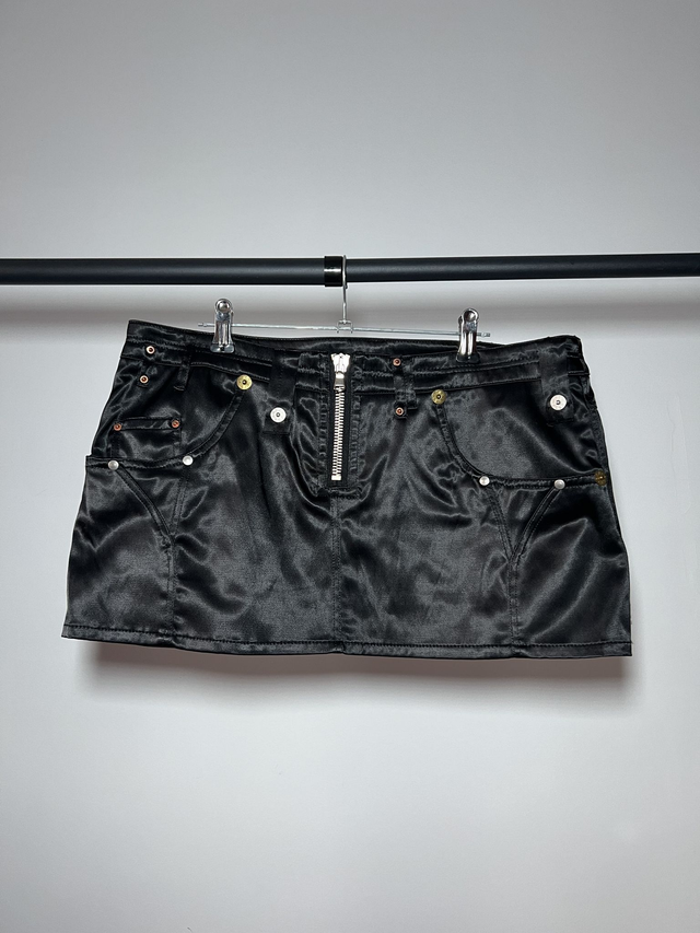 Silky mini skirt #0095 