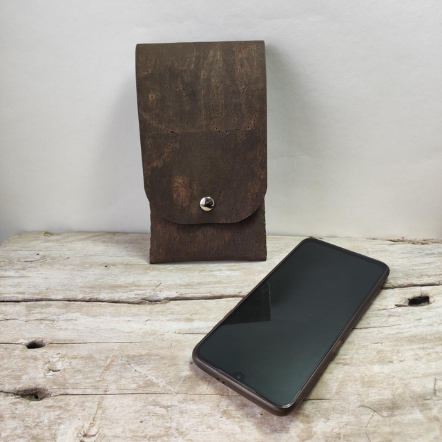 Pochette Téléphone Caro Liège Ébène