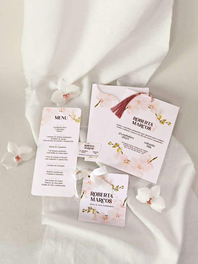 Papelaria de casamento Orquídea - cod.218