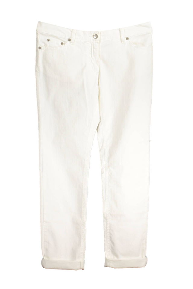 FRED PERRY PANTALONE DONNA BIANCO