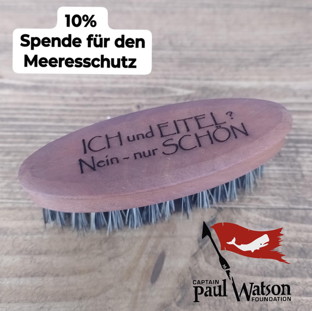 Bartbürste "Ich und eitel? Nein- nur schön 