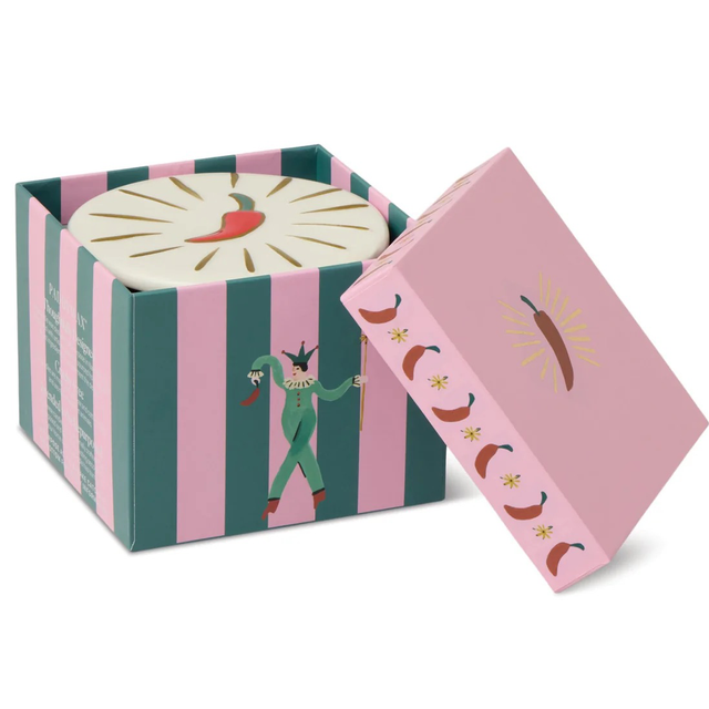 Glass candle CORNICELLO