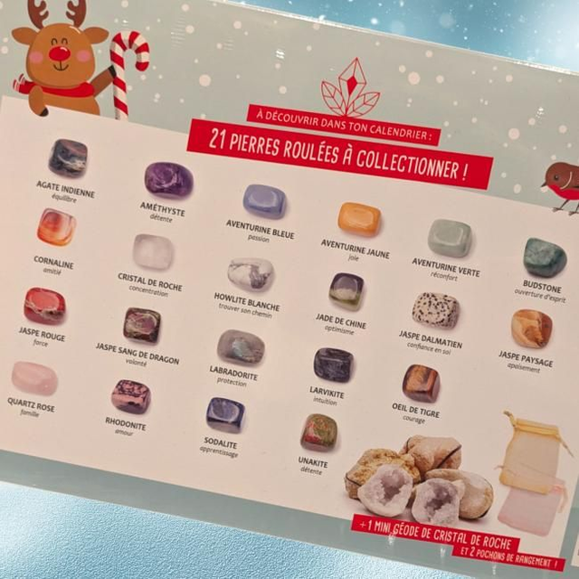 Calendrier de l'avent "Pierre roulée"