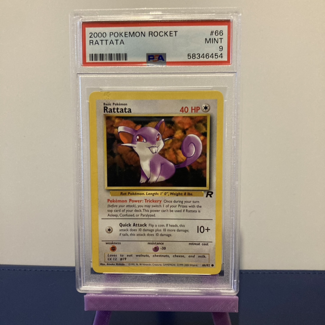 Pokemon PSA 9 - Rattata - Rocket - #66