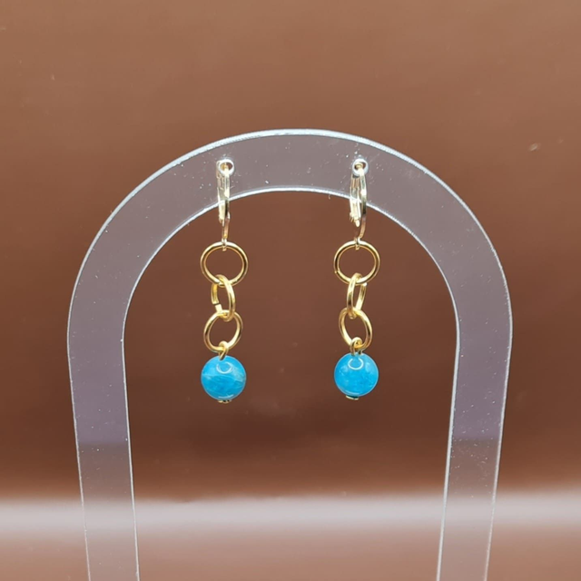 Boucles Apatite bleue