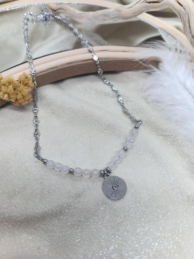 Collier ISIS Quartz Rose