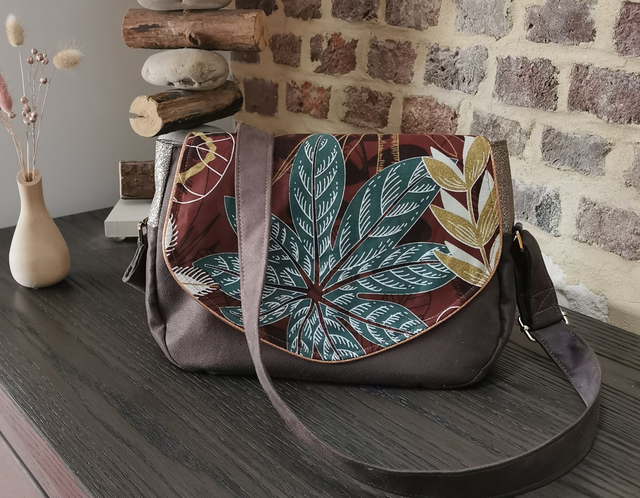 Sac à main en suédine marron