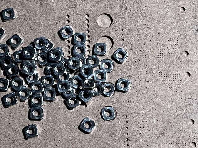 Eurorack Square Nuts M3 50pcs