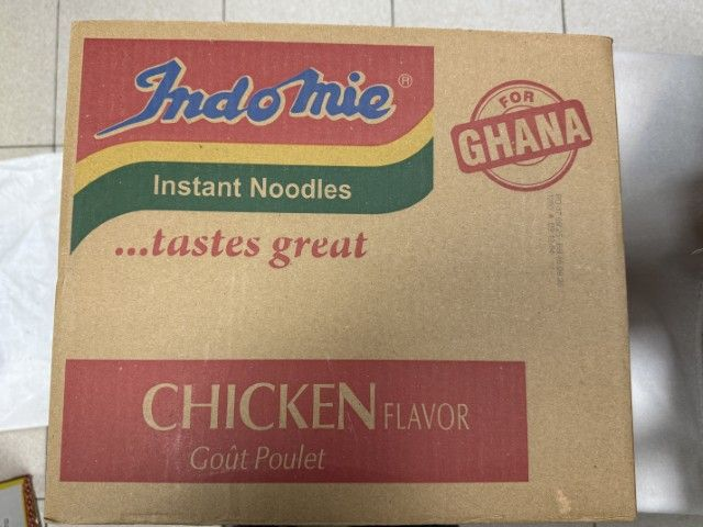 Indomie instant noodles chicken flavor box