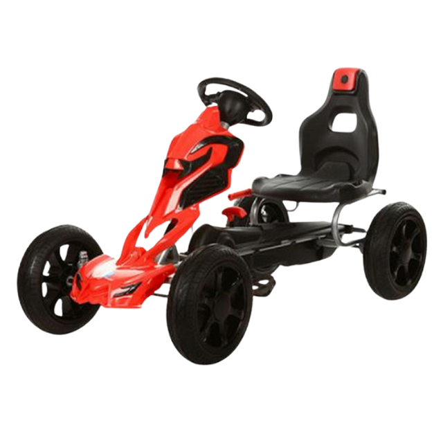 Thunder Eva Rubber Wheel Go Kart Red