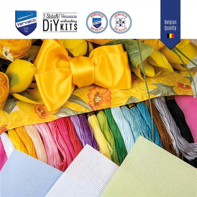  Vervaco Easter Stitch Along Counted Cross Stitch Kit 