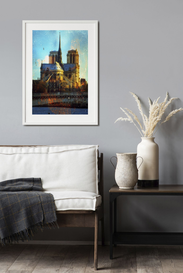 création, photographie expérimental : "seine-Paris" : Notre Dame De Paris