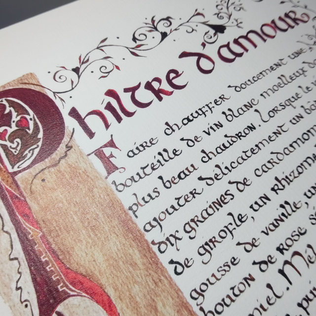 Recette du Philtre d'amour de Tristan et Iseult