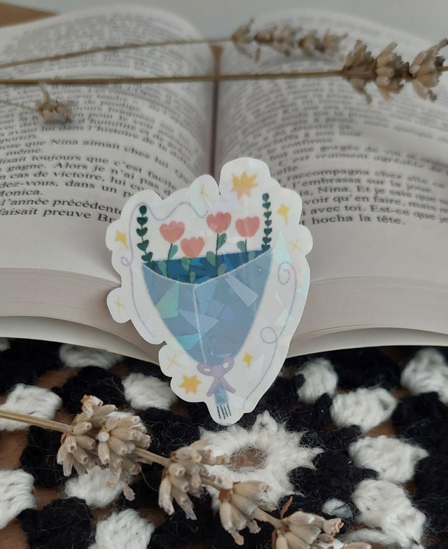 Autocollant "bouquet de tulipe"