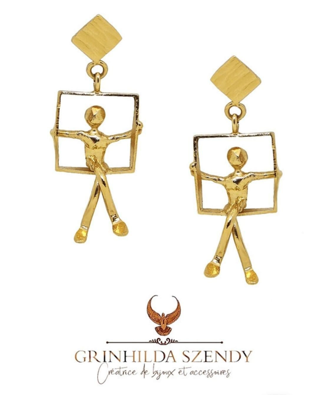 Boucles D'oreilles Personnages Sur Balançoires 