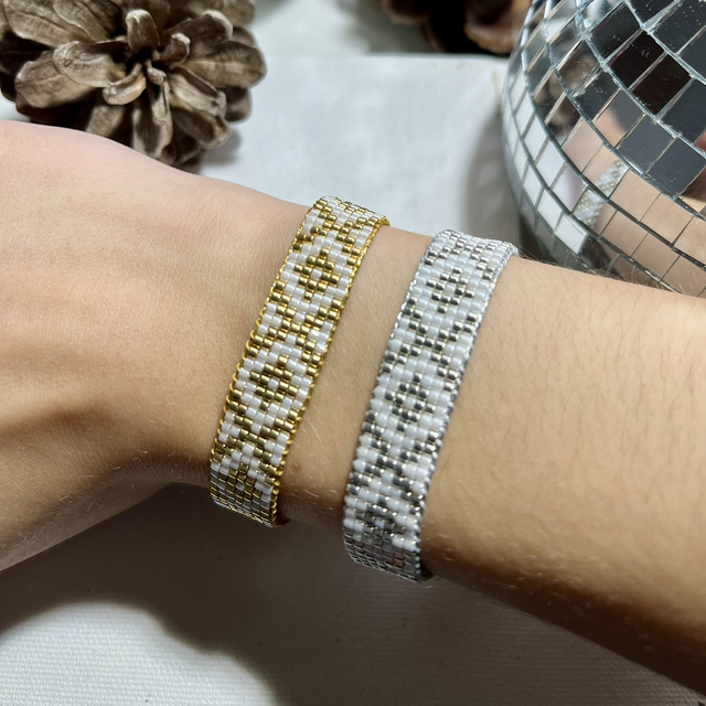Bracelet Croisillon pailleté