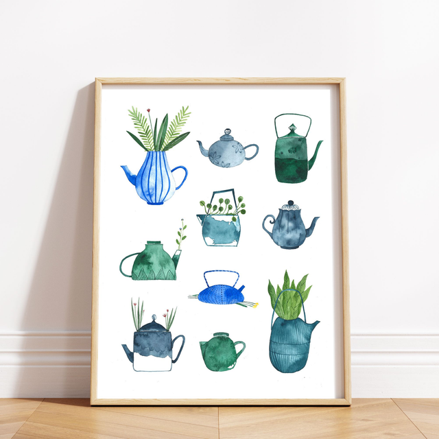 Affiche "Théières"