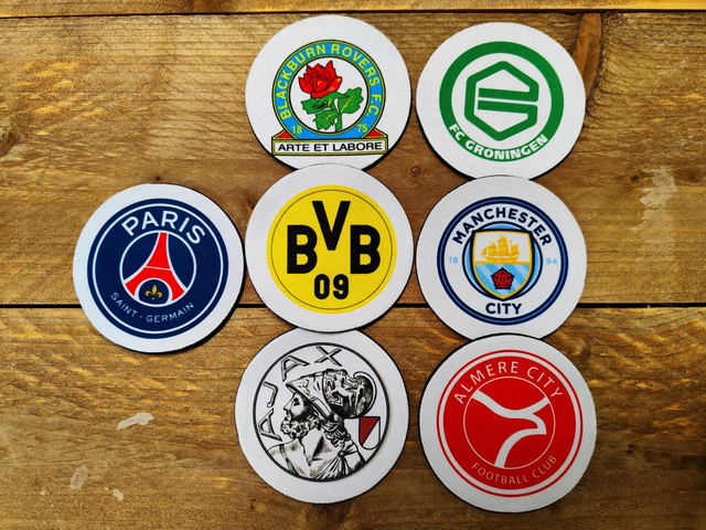 Diverse club onderzetters